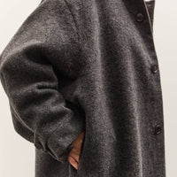 7115 by Szeki Cuffed Wool Coat, Heathered Taupe