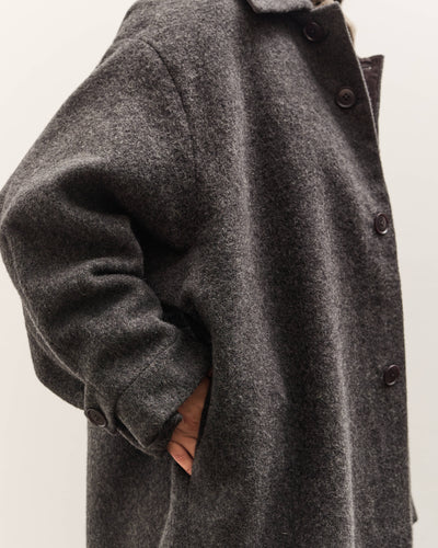 7115 by Szeki Cuffed Wool Coat, Heathered Taupe