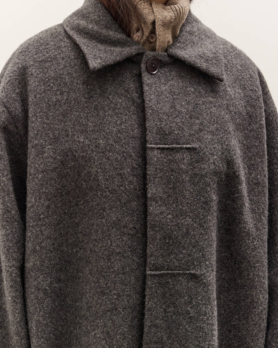 7115 by Szeki Cuffed Wool Coat, Heathered Taupe