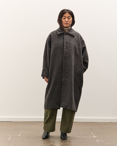 7115 by Szeki Cuffed Wool Coat, Heathered Taupe