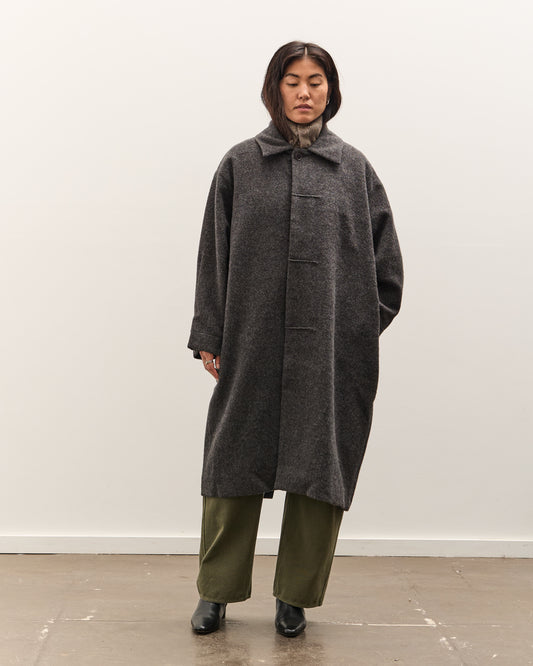 7115 by Szeki Cuffed Wool Coat, Heathered Taupe