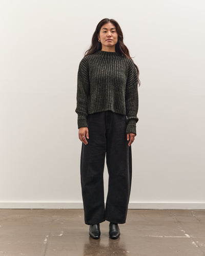 7115 by Szeki Curved Legged Work Trouser, Washed Black