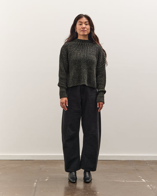 7115 by Szeki Curved Legged Work Trouser, Washed Black