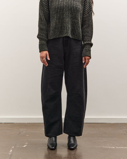 7115 by Szeki Curved Legged Work Trouser, Washed Black