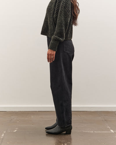 7115 by Szeki Curved Legged Work Trouser, Washed Black