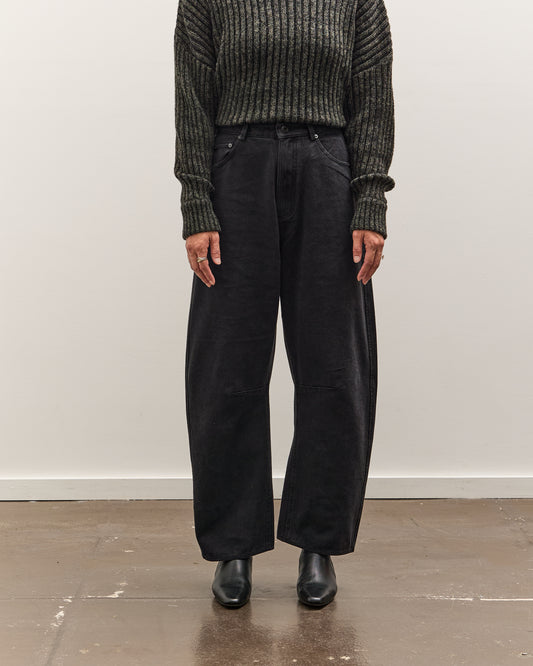 7115 by Szeki Curved Legged Work Trouser, Washed Black