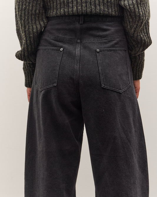 7115 by Szeki Curved Legged Work Trouser, Washed Black