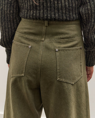 7115 by Szeki Curved Legged Work Trouser, Washed Olive