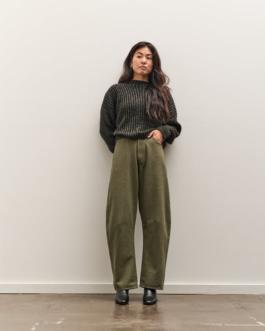 7115 by Szeki Curved Legged Work Trouser, Washed Olive