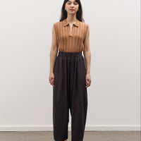 7115 by Szeki Elastic Panel Barrel Trouser, Black