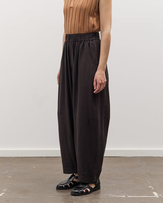 7115 by Szeki Elastic Panel Barrel Trouser, Black