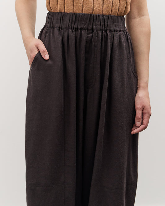 7115 by Szeki Elastic Panel Barrel Trouser, Black