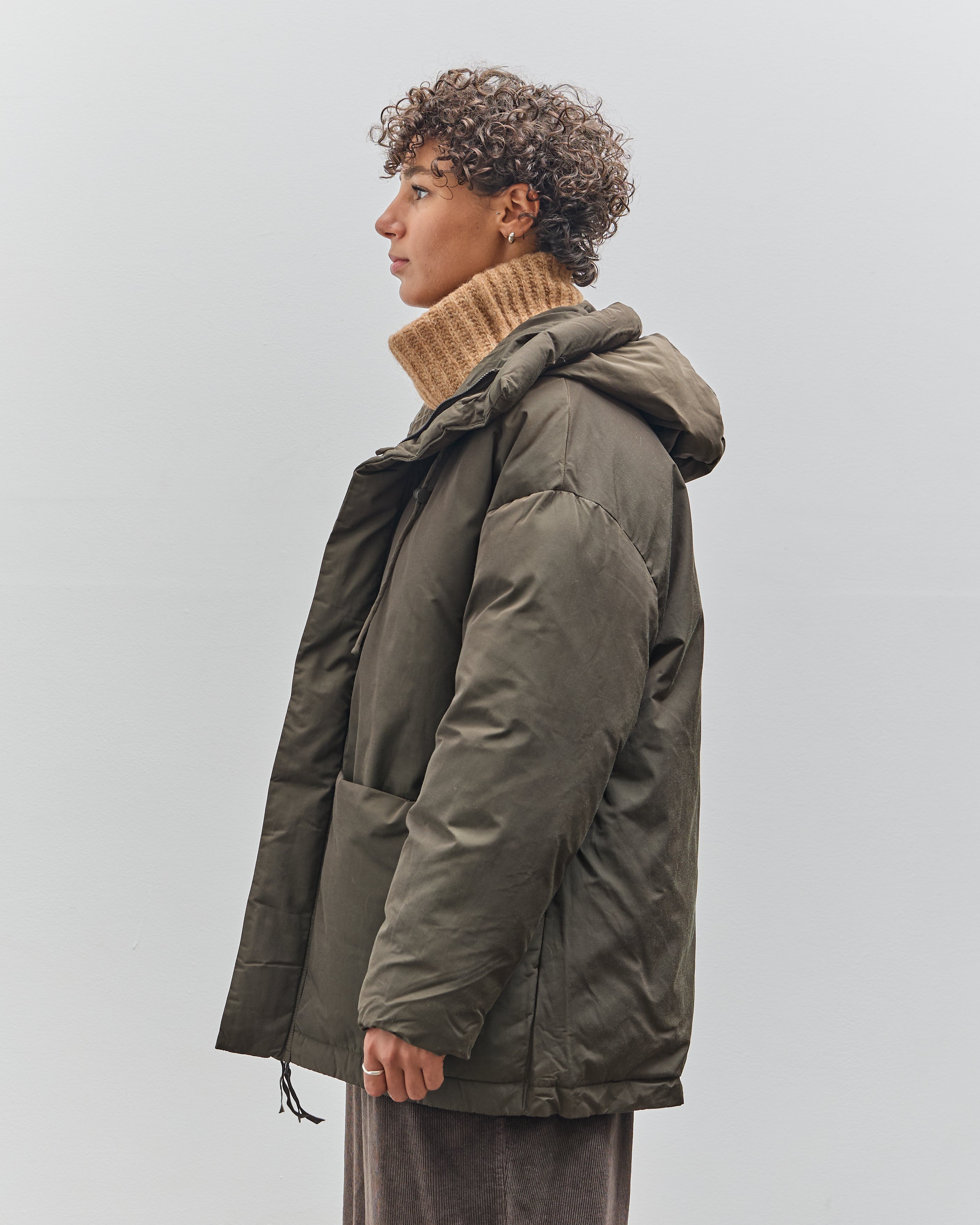 7115 by Szeki Hooded Puffer, Olive – Glasswing