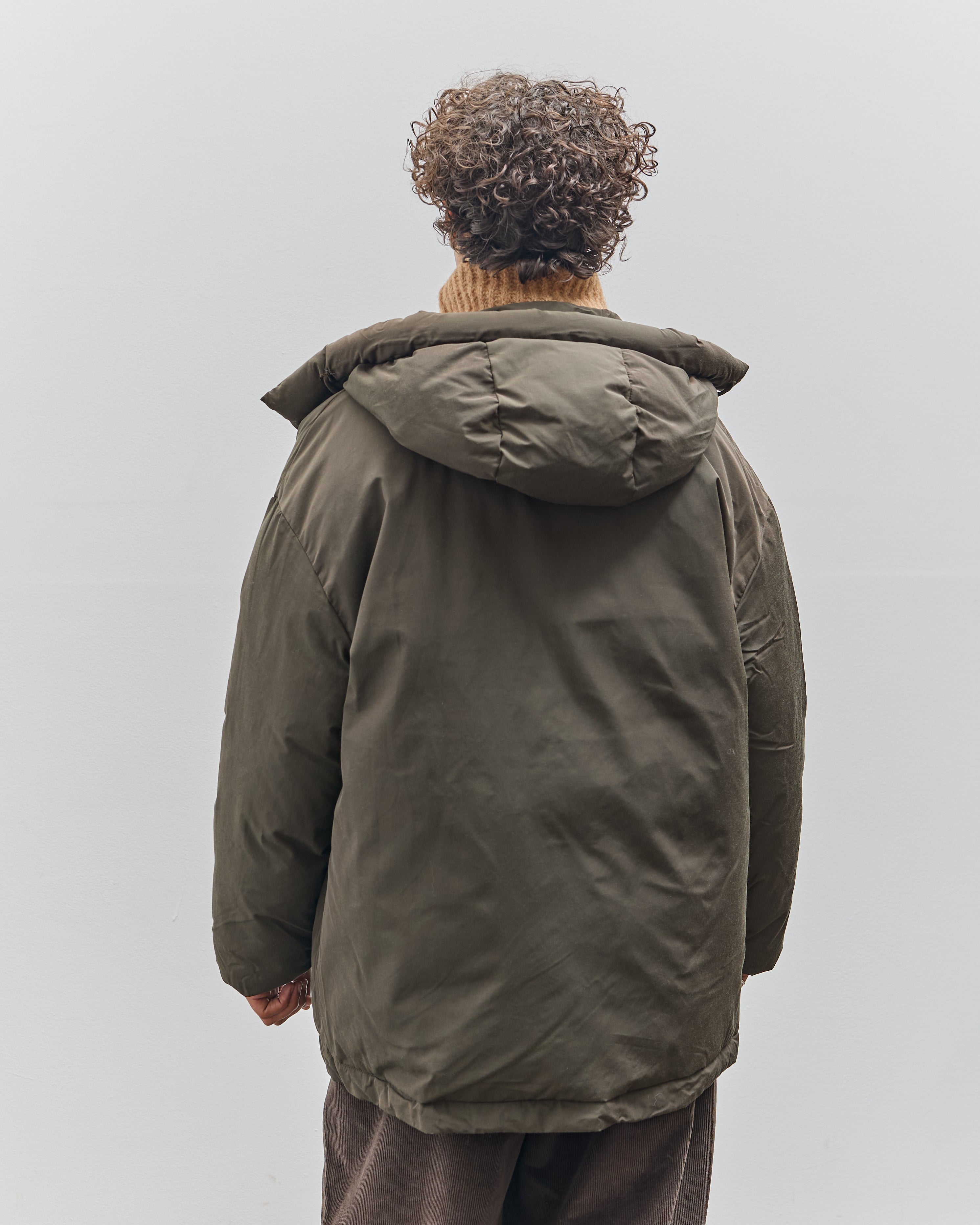 7115 by Szeki Hooded Puffer, Olive – Glasswing