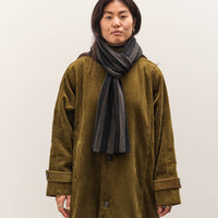 7115 by Szeki Long Scarf, Gray Stripes