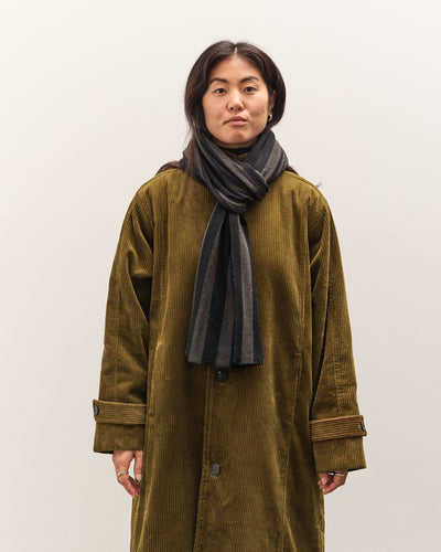 7115 by Szeki Long Scarf, Gray Stripes