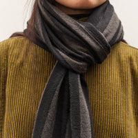 7115 by Szeki Long Scarf, Gray Stripes