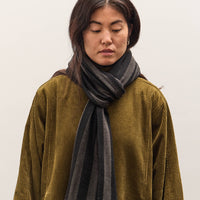 7115 by Szeki Long Scarf, Gray Stripes