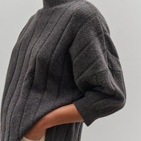 7115 by Szeki Midpoet Mockneck Sweater, Charcoal