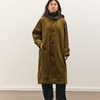 7115 by Szeki Padded Corduroy Fleece Coat, Deep Olive