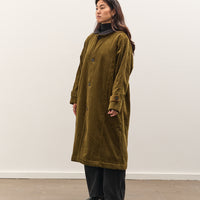 7115 by Szeki Padded Corduroy Fleece Coat, Deep Olive
