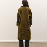 7115 by Szeki Padded Corduroy Fleece Coat, Deep Olive