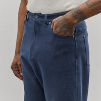 7115 by Szeki Unisex Relaxed Curved Leg Trouser, Navy