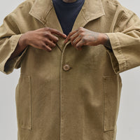 7115 by Szeki Unisex Spring Lapel Coat, Washed Kelp