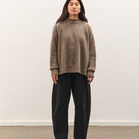 7115 by Szeki Rolled Seamed Pullover, Light Umber