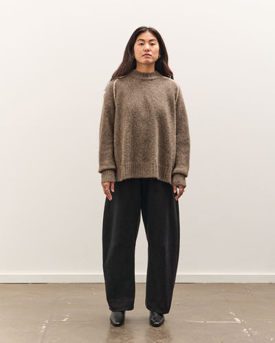 7115 by Szeki Rolled Seamed Pullover, Light Umber