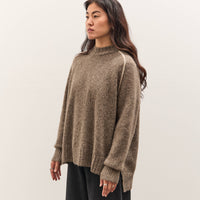 7115 by Szeki Rolled Seamed Pullover, Light Umber