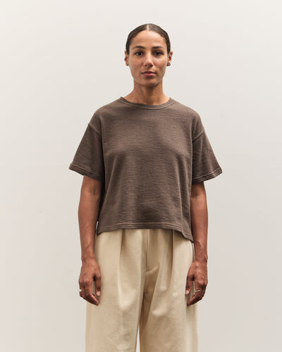 7115 by Szeki Signature Crop Tee, Grey