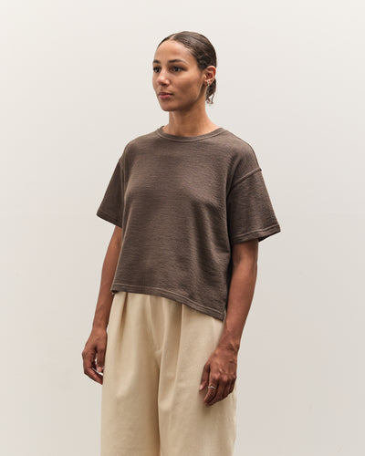 7115 by Szeki Signature Crop Tee, Grey