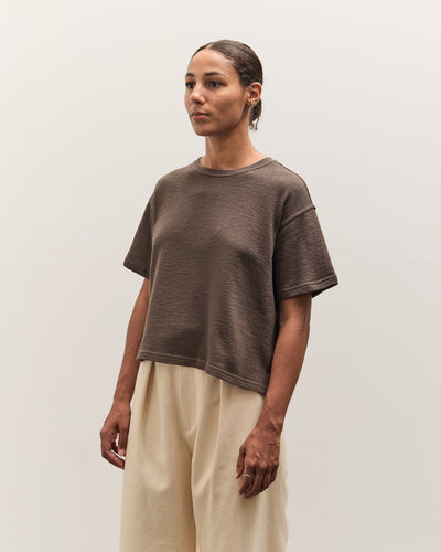 7115 by Szeki Signature Crop Tee, Grey
