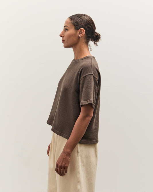 7115 by Szeki Signature Crop Tee, Grey