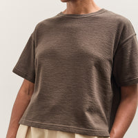 7115 by Szeki Signature Crop Tee, Grey