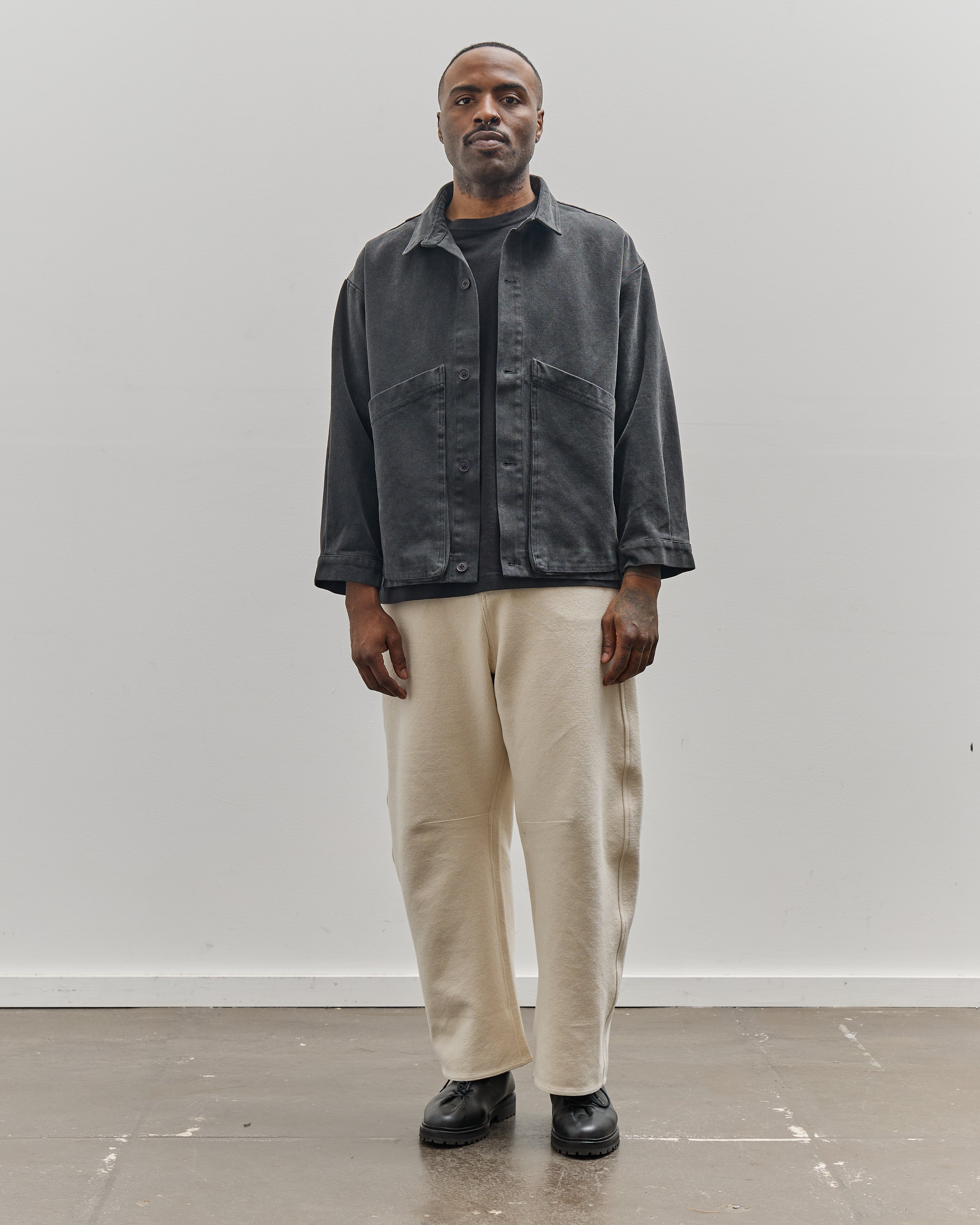7115 by Szeki Unisex Signature Panel Pockets Shirt Jacket