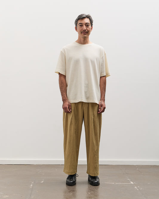 7115 by Szeki Unisex Signature Pleated Trouser, Textured Dijon