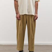 7115 by Szeki Unisex Signature Pleated Trouser, Textured Dijon