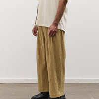 7115 by Szeki Unisex Signature Pleated Trouser, Textured Dijon