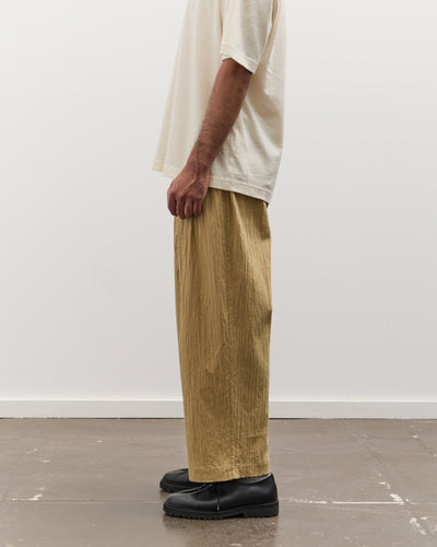 7115 by Szeki Unisex Signature Pleated Trouser, Textured Dijon