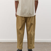 7115 by Szeki Unisex Signature Pleated Trouser, Textured Dijon