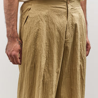 7115 by Szeki Unisex Signature Pleated Trouser, Textured Dijon