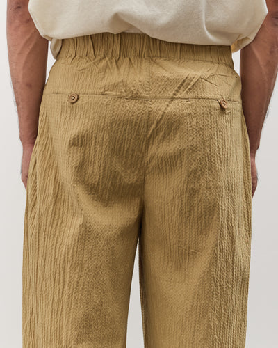 7115 by Szeki Unisex Signature Pleated Trouser, Textured Dijon