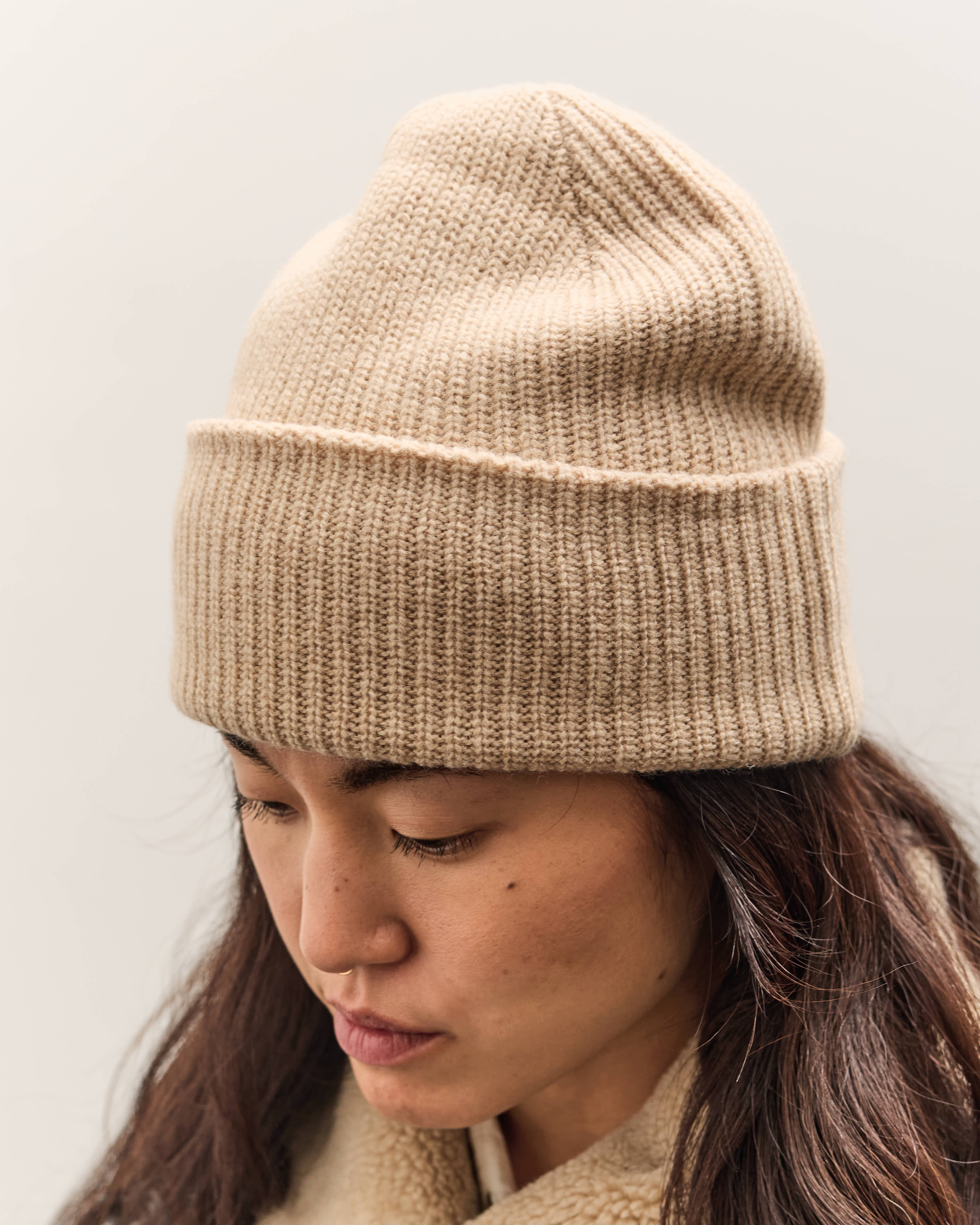 7115 by Szeki Signature Yak Beanie, Almond – Glasswing