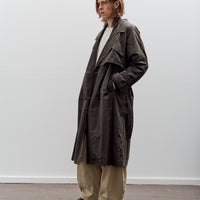 7115 by Szeki Long Rain Trench Unisex, Waxed Edition, Deep Olive