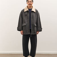 7115 by Szeki Blouson Short Coat, Heather Gray