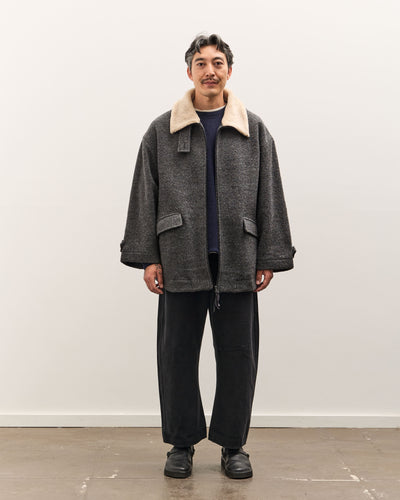 7115 by Szeki Blouson Short Coat, Heather Gray