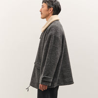 7115 by Szeki Blouson Short Coat, Heather Gray