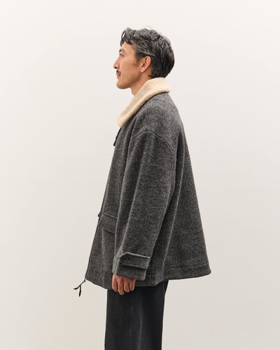 7115 by Szeki Blouson Short Coat, Heather Gray